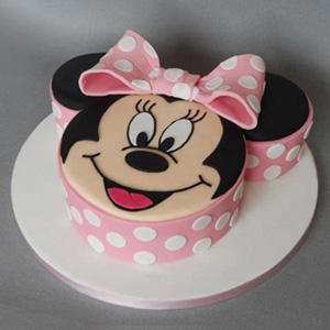 Deluxe Polka Dots Minnie Mouse Cake