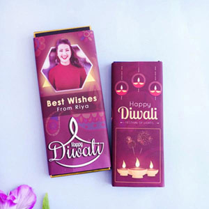 Diwali Personalized Bournville Chocolate with Temptation Almond