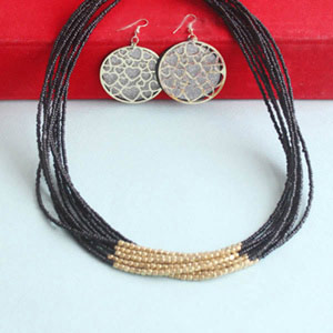 Ethnic Necklace and Earring Set