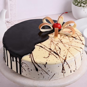 Flavorsome Vanilla Chocolate Cake 