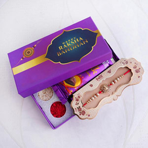 Ganesha Rakhi and Chocolates in Signature Box