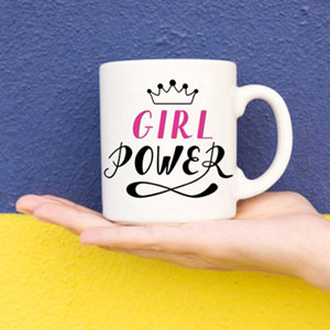 Girl Power Womens Day Mug