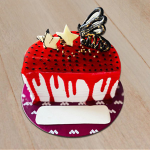 half-strawberry-cake