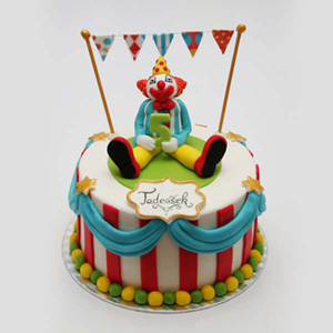 Joker On The Top Carnival Cake
