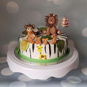 Jungle Themed Fondant cake