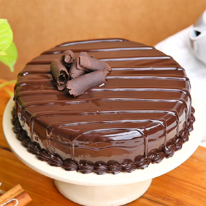 Luscious Truffle Chocolate Cake