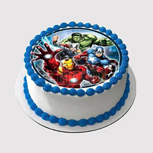 Marvel Avengers Cream Cake 