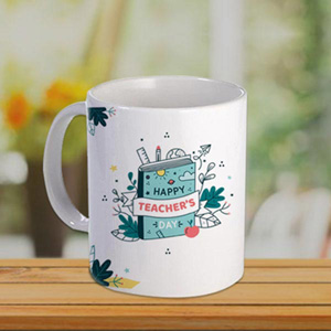 Message Teacher Day Mug