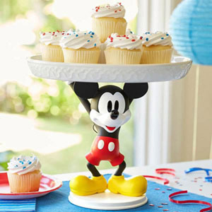 Mickey Mouse With Tray Of Cupcakes