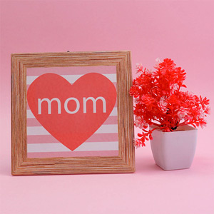 Mom Frame with Plant for Mothers Day