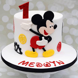 Personalized Mickey Mouse Cake