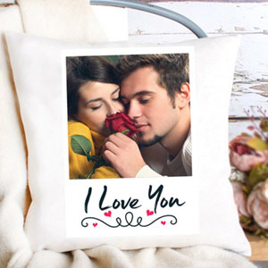 Personalized Photo Cushion for Valentine