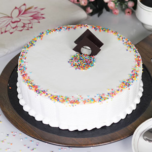 Rainbow Sprinkle Vanilla Cake