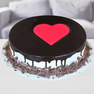 Romantic Vday Black Forest Cake