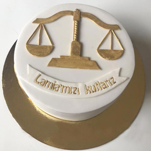 Scale of Justice Cake