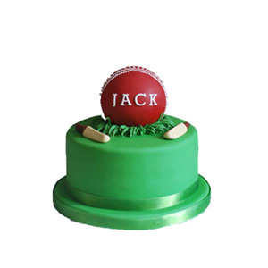 Shining Leather Ball On Top Of Cake