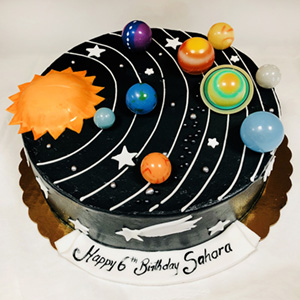 Solar System Theme Cake