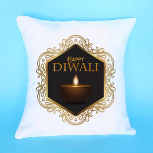 Sophisticated Diwali Cushion
