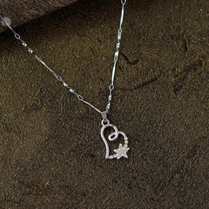 Star N Heart Pendant with Chain 