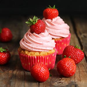 Tasty Strawberry Cupcake