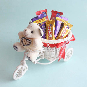 Teddy with Chocolates Cycle