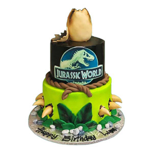Two Tier TRex Claw themed Cake