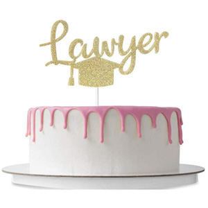 White and Pink Lawyer Cake