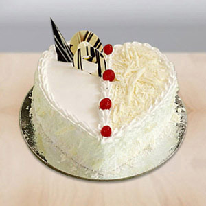 White Forest Cake with Love