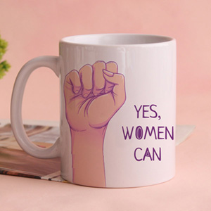 Womens Day Mug with Motivational Message