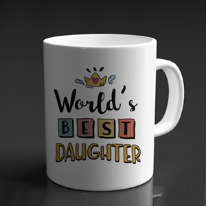 Worlds Best Daughter Mug 