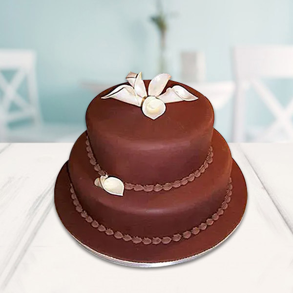 Send 2-Tier Delicious Chocolate Cake Online