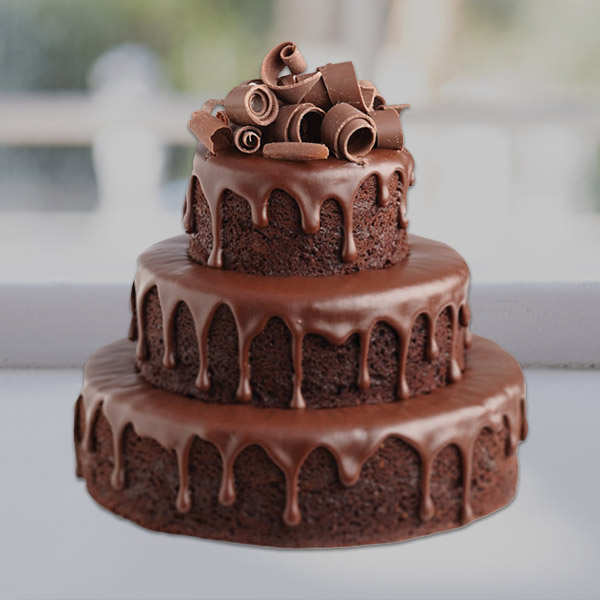 Send 3-Tier Delicious Chocolate Cake Online