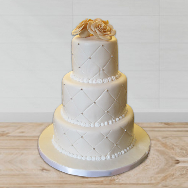 Send 3-Tier Delicious Vanilla Cake  Online