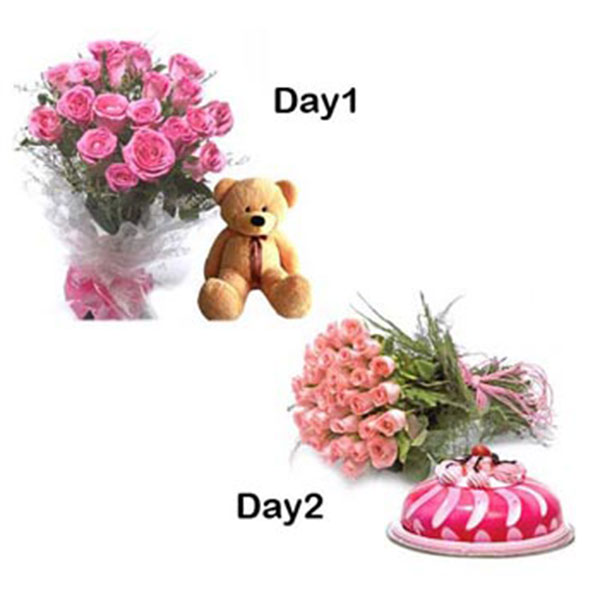 Send Pink Roses Valentine Serenades Online