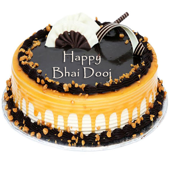 Send Chocolate Caramel Cake for Bhai Dooj Online
