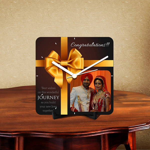 Send Personalized Desk Clock for Wonderful Journey  Online
