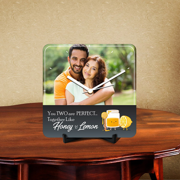 Send Personalized Desk Clock for Perfect Together Couples  Online