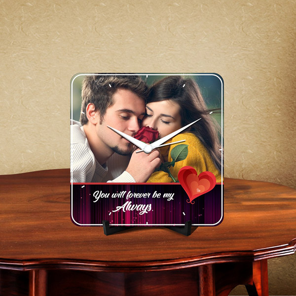 Send Personalized Desk Clock for Forever Always Couples  Online