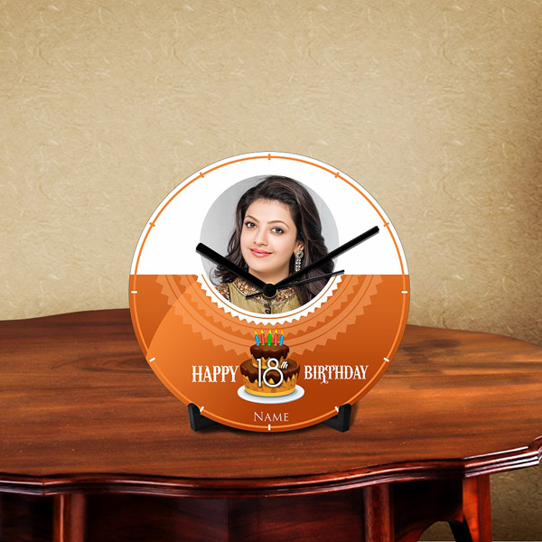 Send Personalized Name Desk Clock for Happy Birthday  Online