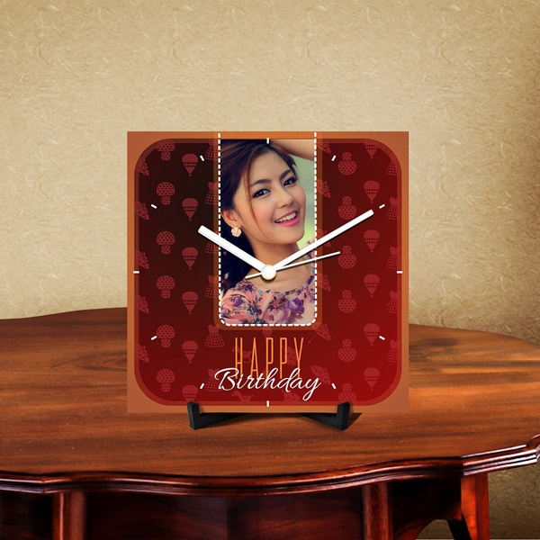 Send Personalized Happy Birthday Desk Clock  Online