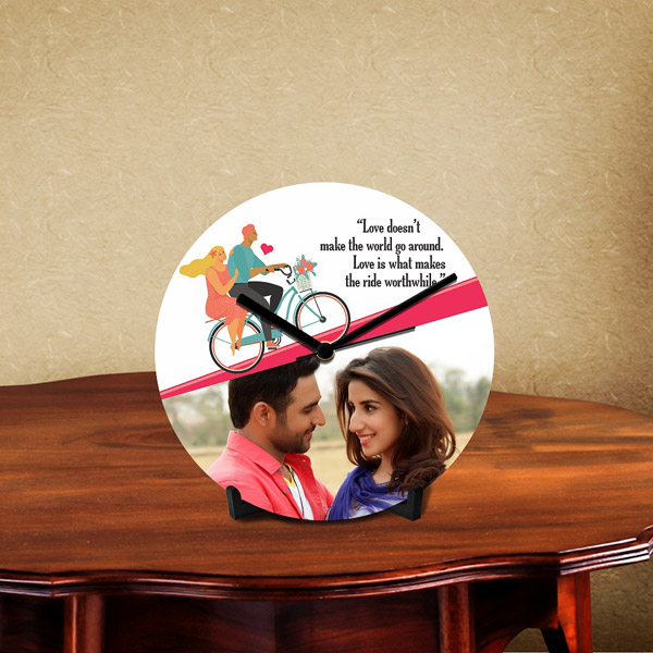 Send Personalized Love Ride Desk Clock Online