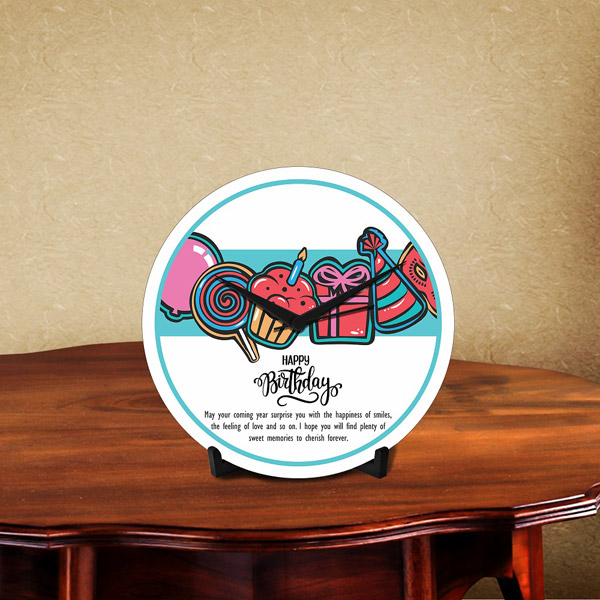 Send Birthday Memories Desk Clock Online