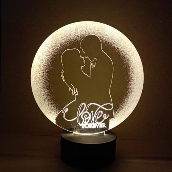 Send 3D LED Love Forever Lamp Online