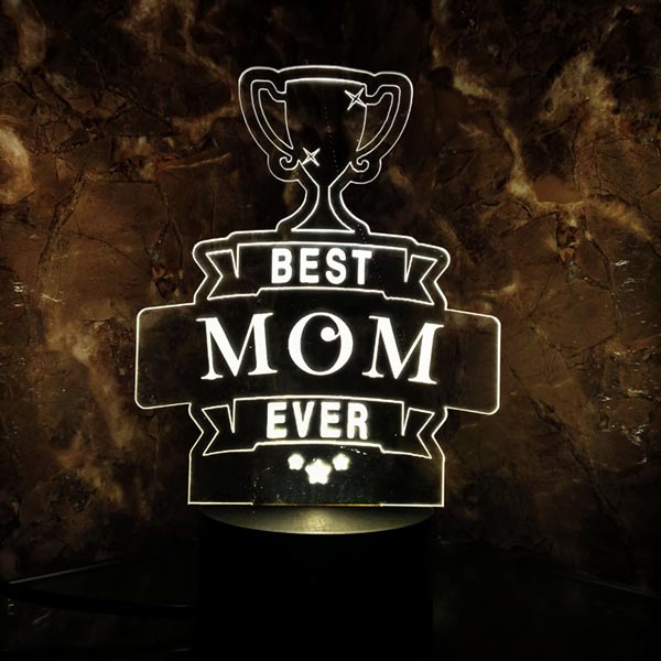 Send 3D LED Best Mom Lamp Online