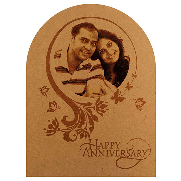 Send Happy Anniversary Engraved Photo Frame Style 2 Online