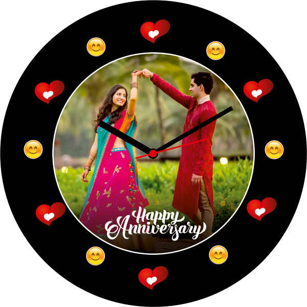 Send Personalized Wall Clock For Anniversary Online