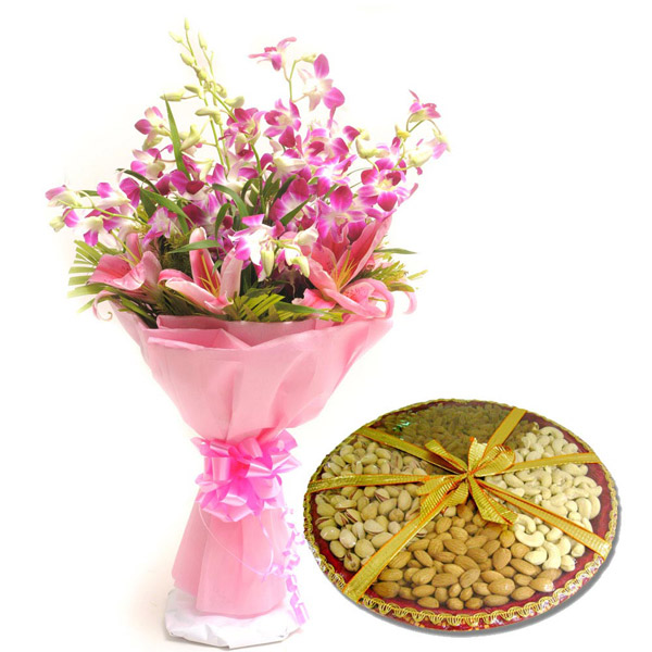 Send Orchids N Dryfruits-Diwali - Diwali Gifts Online