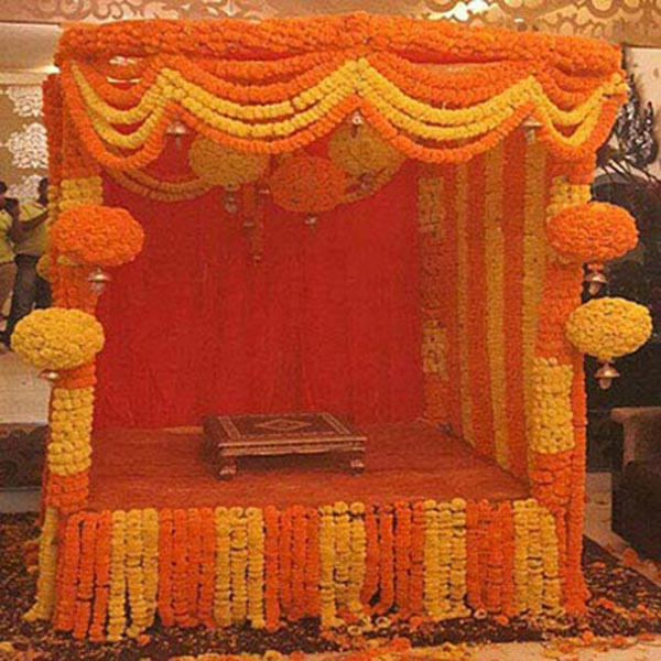 Send Marigold Special Ganpati Decoration Online - EXFNP287GAL18 | Giftalove