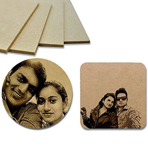Send Wooden Photo Coasters - Engraved Online