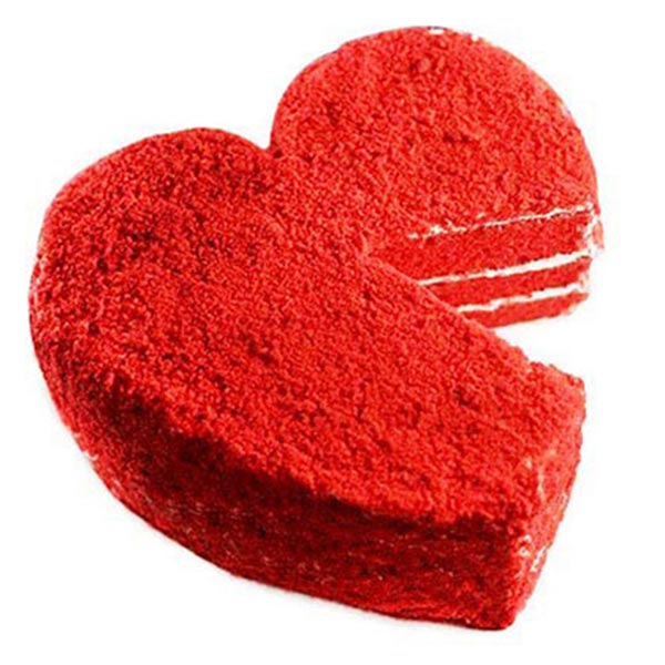 Send Red Velvet Heart Cake Online